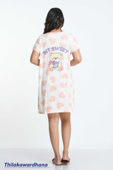 Printed Night Dress - Free Size