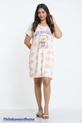 Printed Night Dress - Free Size