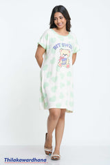 Printed Night Dress - Free Size