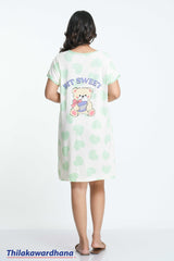 Printed Night Dress - Free Size