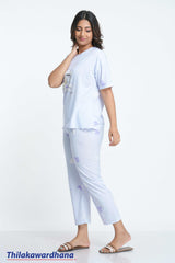 Bella Printed 2pcs Night Dress Kit