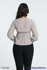 Engage Pleat Detailed Top