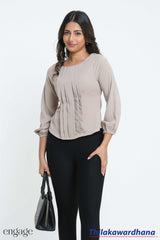 Engage Pleat Detailed Top
