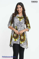 Tendenza Button Down Printed Top
