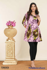 Tendenza Button Down Printed Top