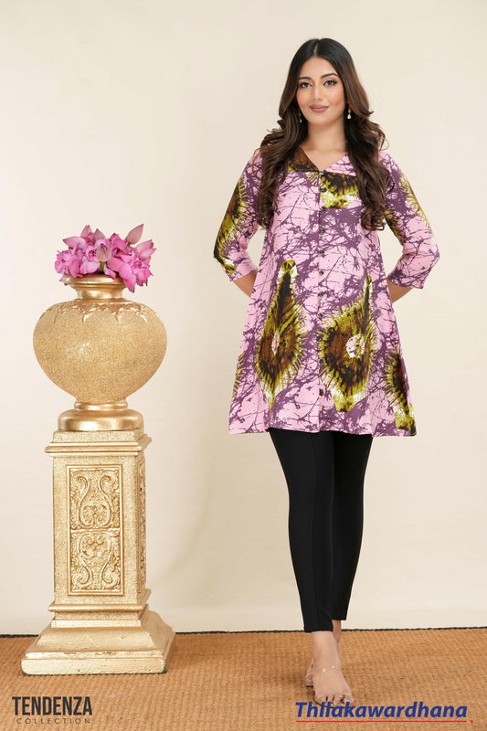 Tendenza Button Down Printed Top