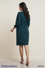 Aura V Neck Dress With Short