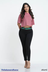 Wait Band Printed Activewear Legging