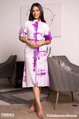 Tendenza Lavender Escape Midi Dress