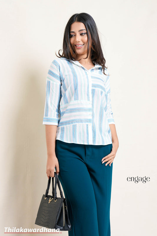 Engage Aqua Stride Top