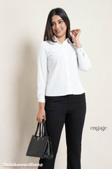 Engage Classic White Long Sleeve Top