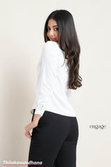 Engage Classic White Long Sleeve Top