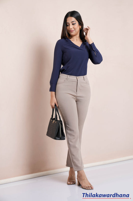 Akasi Mid Waist Tailored Pant