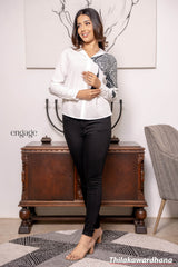 Engage Floral Accent Elegance Top