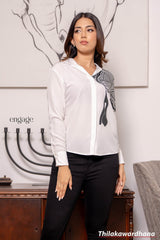 Engage Floral Accent Elegance Top