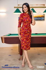 Tendenza Printed Midi Dress