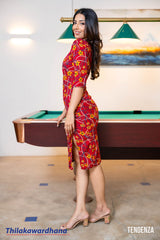 Tendenza Printed Midi Dress