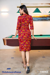 Tendenza Printed Midi Dress