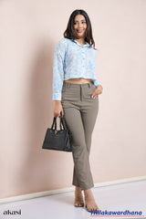 Akasi Mid Waist Tailored Pant