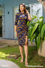 Tendenza Printed Midi Dress