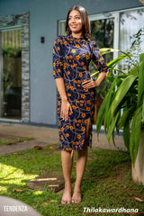 Tendenza Printed Midi Dress