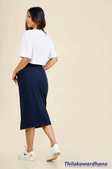 Akasi High Waist Chino Skirt