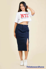 Akasi High Waist Chino Skirt