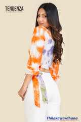 Tendenza Tie & Dye Crop Top