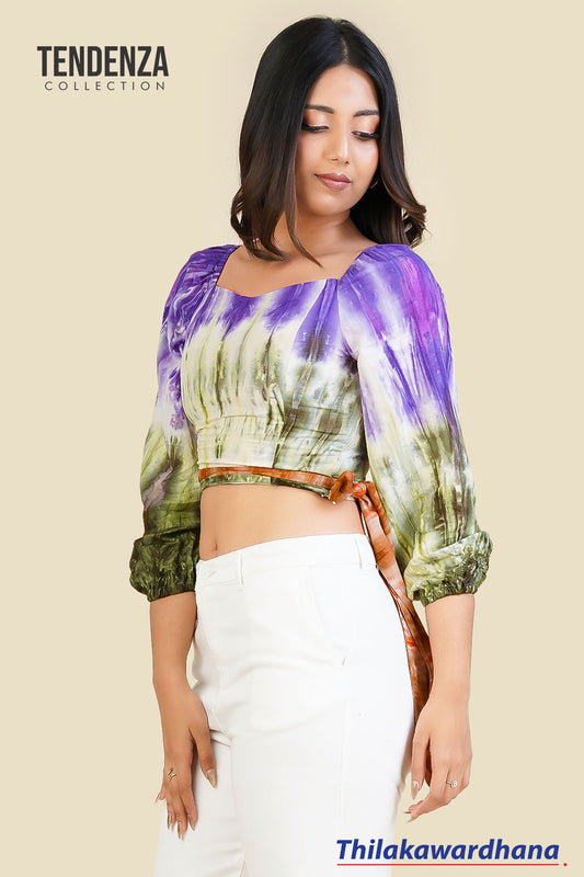 Tendenza Tie & Dye Crop Top