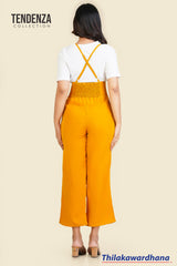 Tendenza High Waist Pleat Detailed Romper