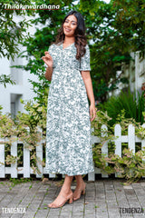 Tendenza Lapel Collar Maxi Dress