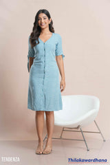 Tendenza Petal Charm Button Down Dress