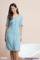 Tendenza Petal Charm Button Down Dress