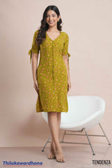 Tendenza Petal Charm Button Down Dress