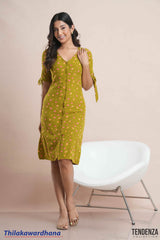Tendenza Petal Charm Button Down Dress