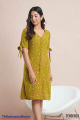 Tendenza Petal Charm Button Down Dress