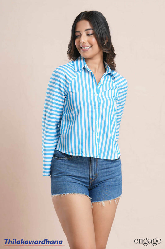Engage Verde Stripe Elegance Shirt