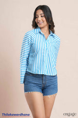 Engage Verde Stripe Elegance Shirt