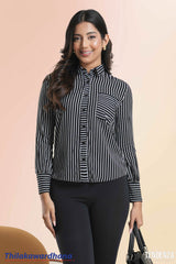 Tendenza Striped Long Sleeve Shirt