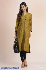 Tendenza Chinese Collared Kurta Top