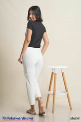 Akasi Striped Pocket Detailed Pant