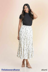 Floral Printed Maxi Skirt