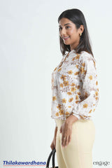 Engage Long Sleeve Floral Printed Top