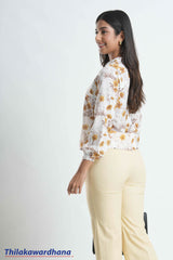 Engage Long Sleeve Floral Printed Top