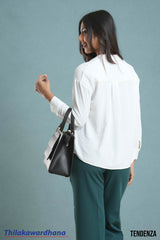 Tendenza Drop Shoulder Button Down Shirt