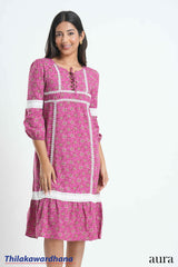 Aura Floral Lace Charm Dress