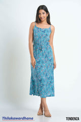 Tendenza Strappy Side Slit Maxi Dress