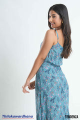 Tendenza Strappy Side Slit Maxi Dress