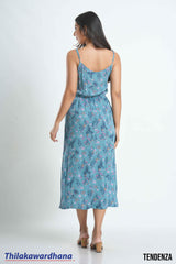 Tendenza Strappy Side Slit Maxi Dress