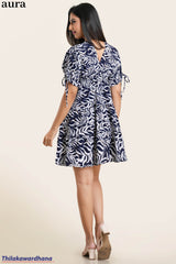 Aura Abstract Swirl Mini Dress